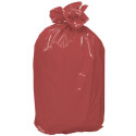 Sac poubelle - 130L - Rouge - 100 sacs