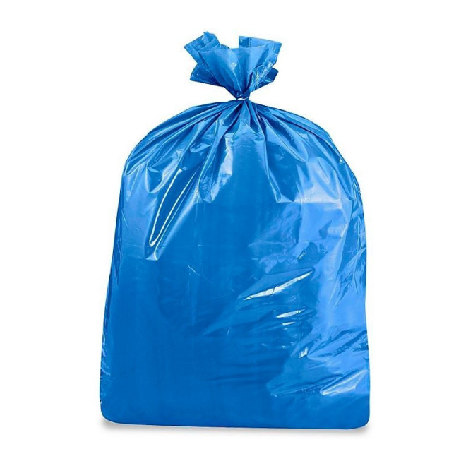 Sac poubelle - 30L - Bleu - 500 sacs - 12µ