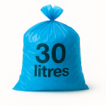 Sac poubelle - 30L - Bleu - 500 sacs