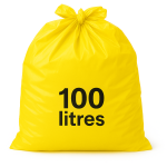 Sac poubelle Dasri - 100L - DASRI - Jaune - 200 sacs