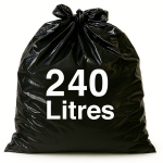 Sac pour conteneur - 240L - Noir - 100 sacs