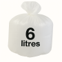 Sac poubelle - 6L - Blanc - 2000 sacs