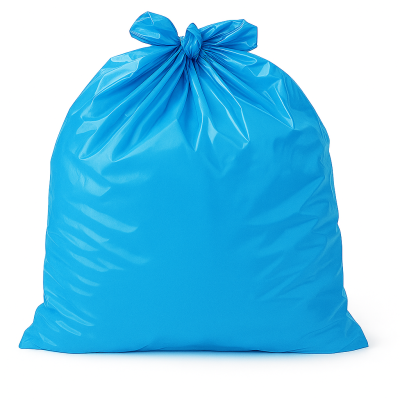Sac poubelle - 130L - Bleu - 100 sacs