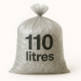 Sac poubelle - 110L - Transparent - 100 sacs
