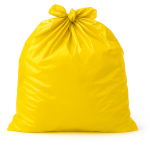 Sac poubelle - 110L - Jaune - 200 sacs