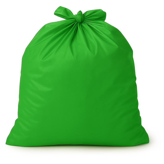 Sac poubelle - 110L - Vert - 200 sacs - 40µ