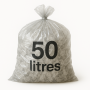 Sac poubelle - 50L - Premium - Transparent - 250 sacs